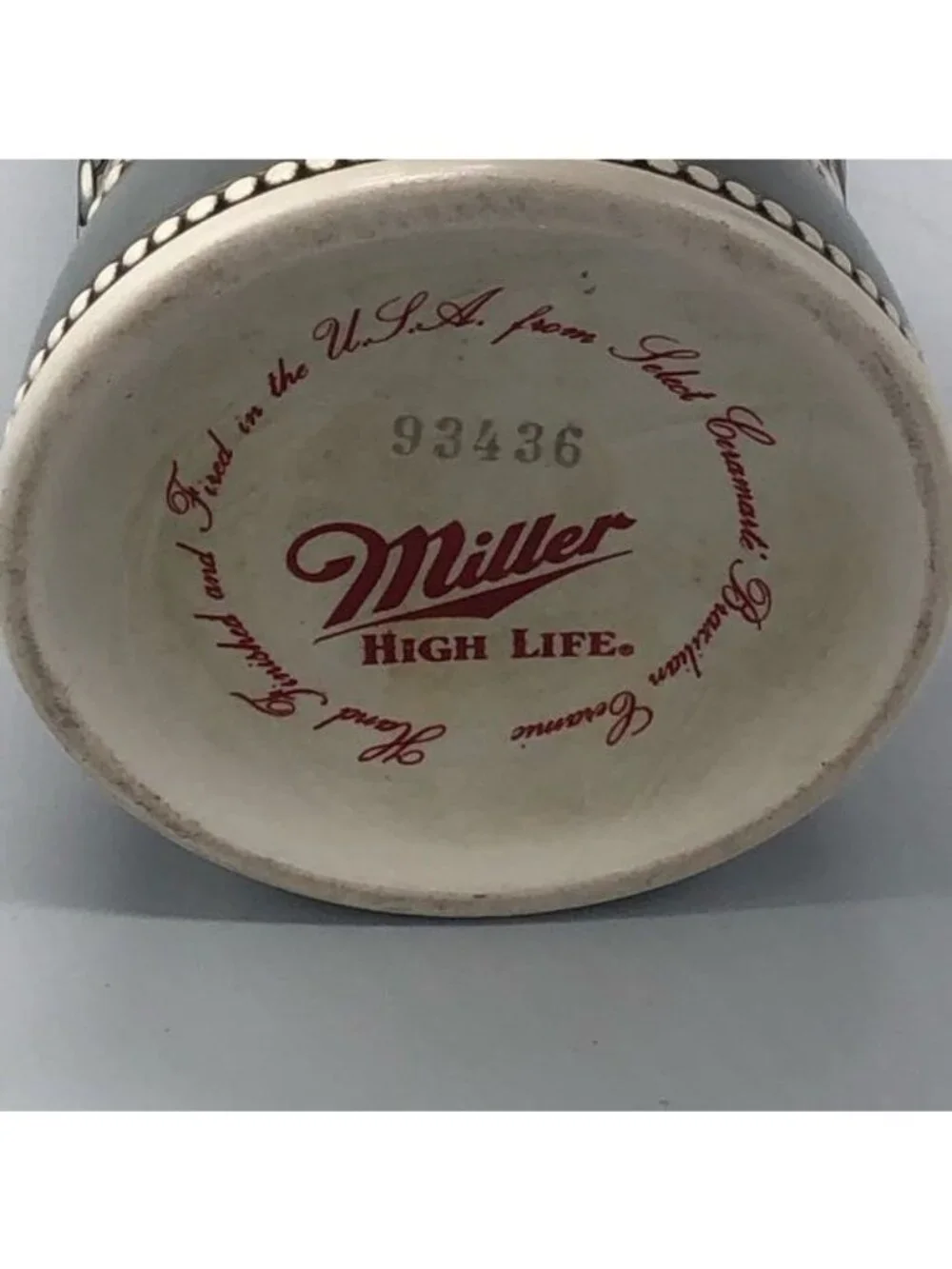 Miller high life 93436 MODEL T collector mug stine American achievements READ